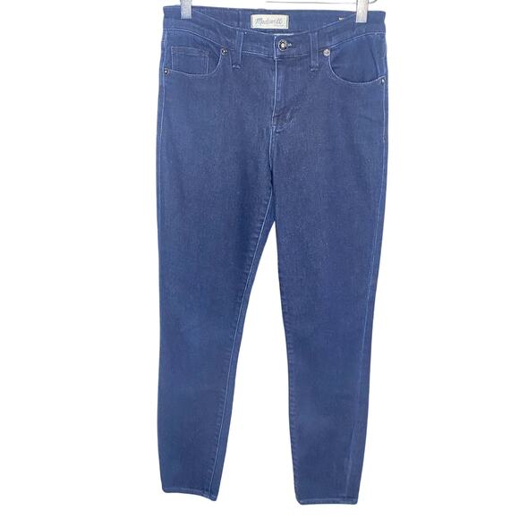 Madewell Dark Blue Wash Mid Rise Skinny Jeans Size 28 - Picture 1 of 6